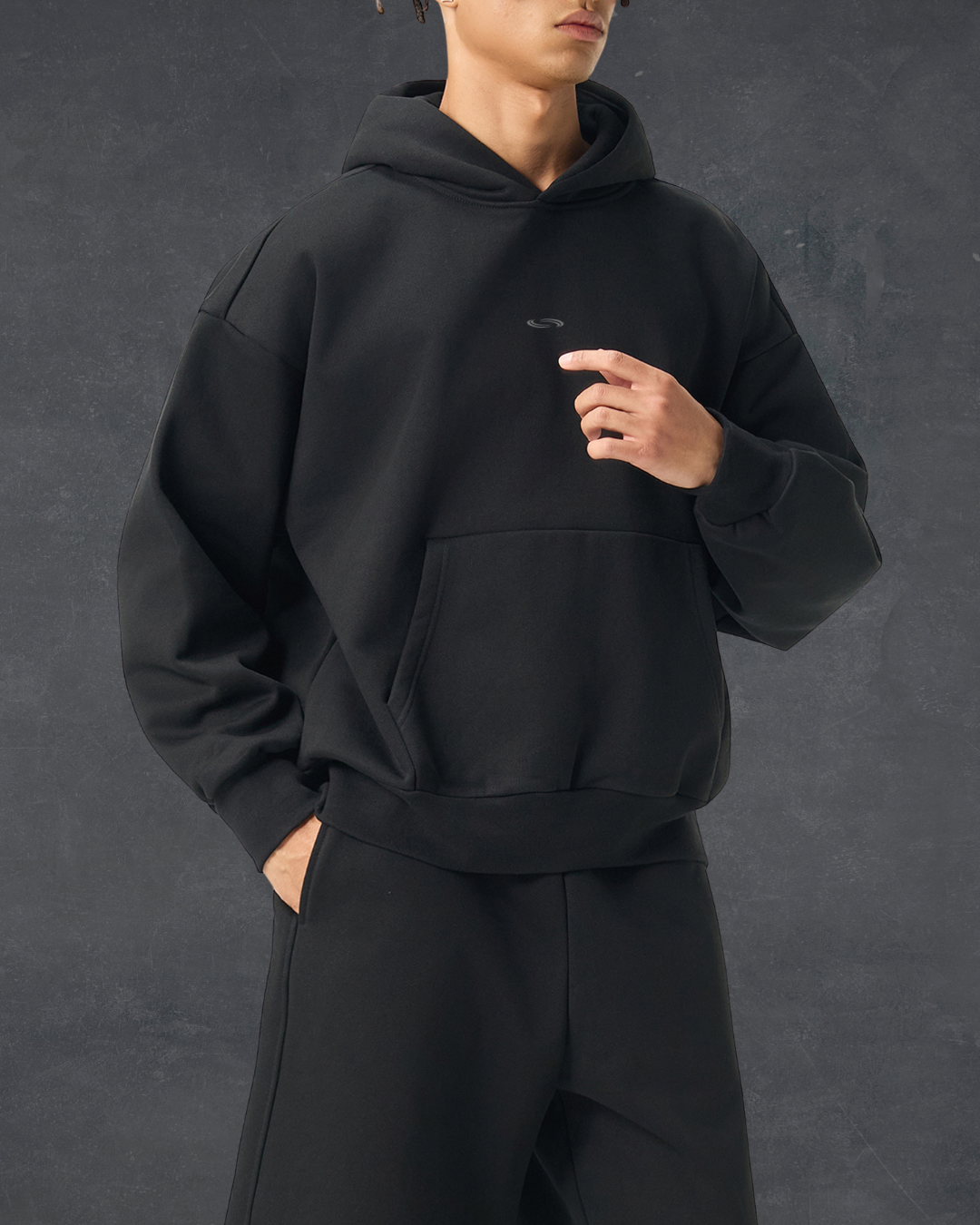 Essential Heavyweight Hoodie - Obsidian