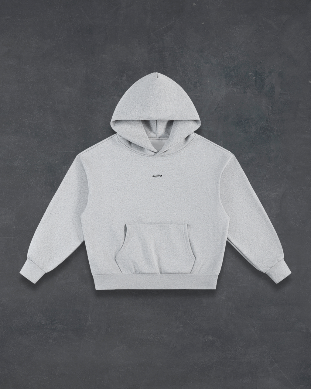 Essential Heavyweight Hoodie - Flower Grey