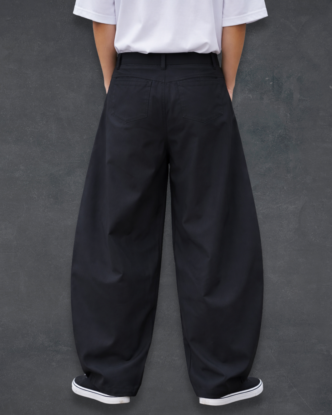 Baggy Curve Pants - Obsidian