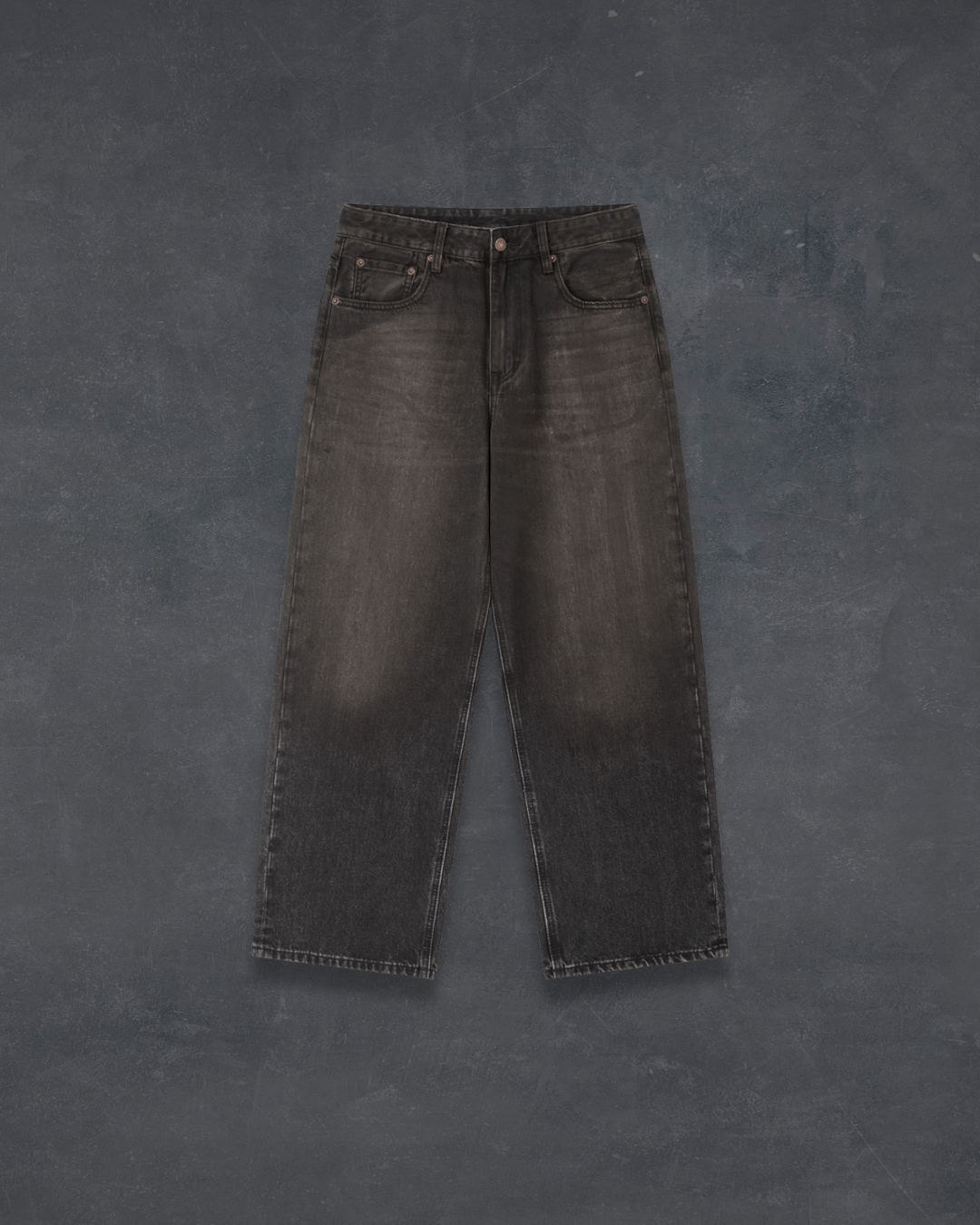 Vintage Wash Heavyweight Denim Jeans