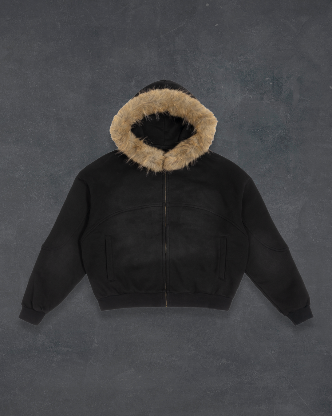 Arctic Fur Hood Jacket - Obsidian